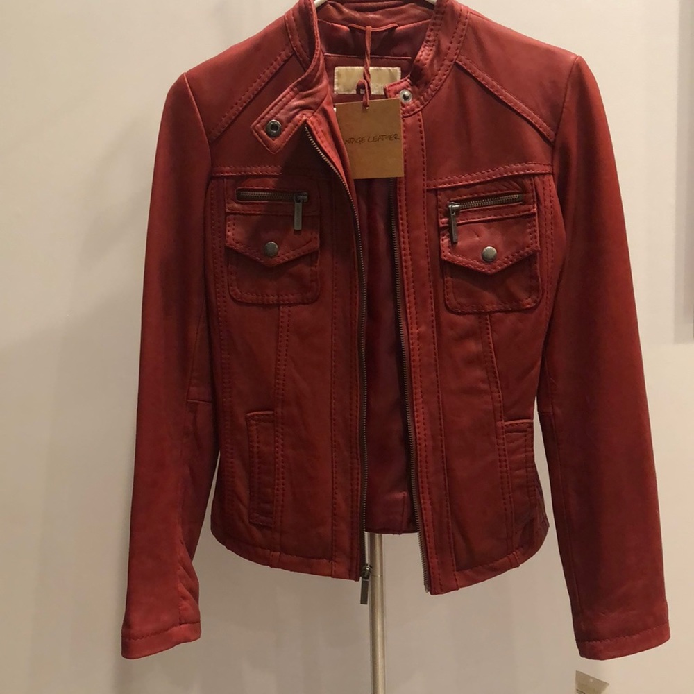 Ruby MICHAEL Michael Kors Leather Jacket Size XS